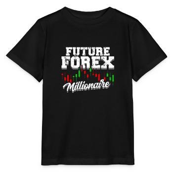 Future Forex Millionär - Börse - Stanley/Stella Kinder T-Shirt MINI CREATOR  - Schwarz - Vorne - Mikhail (115cm)