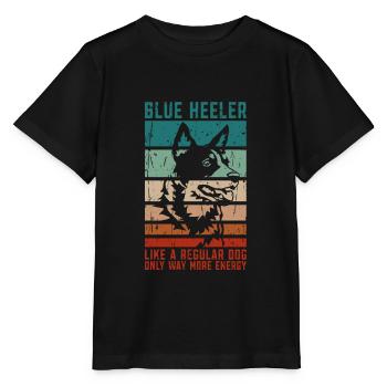 Talon bleu comme un chien ordinaire seulement beaucoup plus - T-shirt bio MINI CREATOR Stanley/Stella Enfant - noir - Devant - Mikhail (115cm)