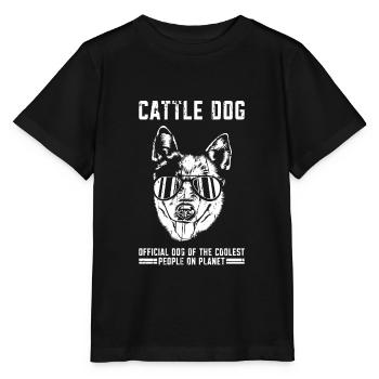 Chien de bétail Chien officiel des gens les plus cool sur - T-shirt bio MINI CREATOR Stanley/Stella Enfant - noir - Devant - Mikhail (115cm)