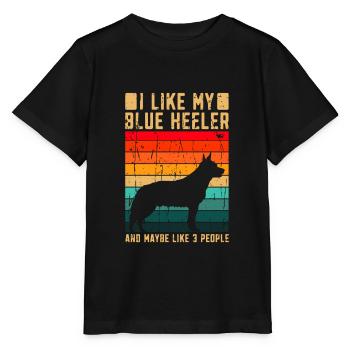 J’aime mon talon bleu et peut-être comme 3 personnes - - T-shirt bio MINI CREATOR Stanley/Stella Enfant - noir - Devant - Mikhail (115cm)