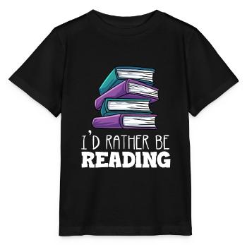 Lesen - Stanley/Stella Kinder T-Shirt MINI CREATOR  - Schwarz - Vorne - Mikhail (115cm)