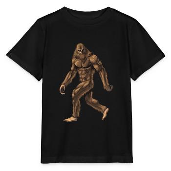 Kryptische Kreatur Bigfoot - Stanley/Stella Kinder T-Shirt MINI CREATOR  - Schwarz - Vorne - Mikhail (115cm)