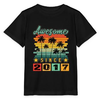 Awesome Since 2017 - Stanley/Stella Kinder T-Shirt MINI CREATOR  - Schwarz - Vorne - Mikhail (115cm)