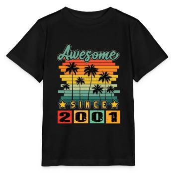 Awesome Since 2001 - Stanley/Stella Kinder T-Shirt MINI CREATOR  - Schwarz - Vorne - Mikhail (115cm)