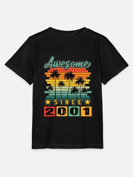 Awesome Since 2001 - Stanley/Stella Kinder T-Shirt MINI CREATOR - Schwarz