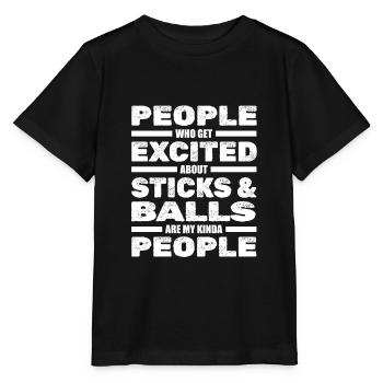 Lacrosse - T-shirt bio MINI CREATOR Stanley/Stella Enfant - noir - Devant - Mikhail (115cm)