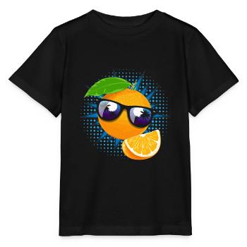 Orange Lunettes de soleil Jus Fruit - T-shirt bio MINI CREATOR Stanley/Stella Enfant - noir - Devant - Mikhail (115cm)
