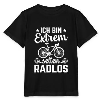 Ich bin extrem selten Radlos Geschenk - Stanley/Stella Kinder T-Shirt MINI CREATOR  - Schwarz - Vorne - Mikhail (115cm)