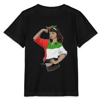Arab Girl Unbreakable I Heritage United Arab - Stanley/Stella Kinder T-Shirt MINI CREATOR  - Schwarz - Vorne - Mikhail (115cm)