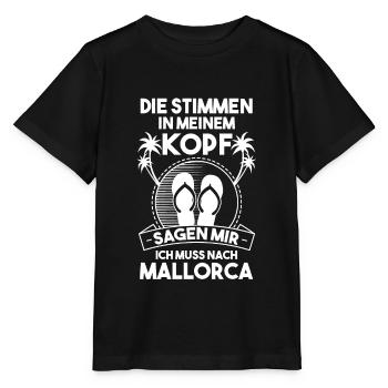 Die Stimmen in meinem Kopf sagen mir ich muss nach - Stanley/Stella Kinder T-Shirt MINI CREATOR  - Schwarz - Vorne - Mikhail (115cm)
