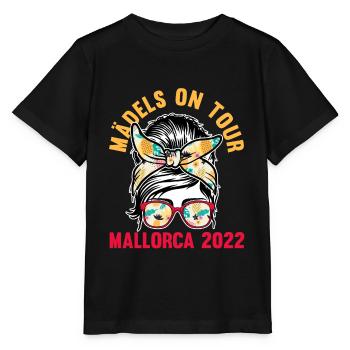 Mädels on Tour Mallorca 2022 - Stanley/Stella Kinder T-Shirt MINI CREATOR  - Schwarz - Vorne - Mikhail (115cm)