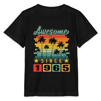 Awesome Since 1965 - Stanley/Stella Kinder T-Shirt MINI CREATOR  - Schwarz - Vorne - Mikhail (115cm)