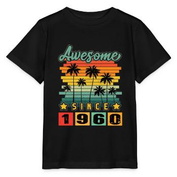 Awesome Since 1960 - Stanley/Stella Kinder T-Shirt MINI CREATOR  - Schwarz - Vorne - Mikhail (115cm)