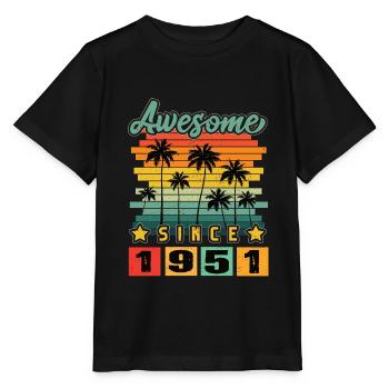 Awesome Since 1951 - Stanley/Stella Kinder T-Shirt MINI CREATOR  - Schwarz - Vorne - Mikhail (115cm)