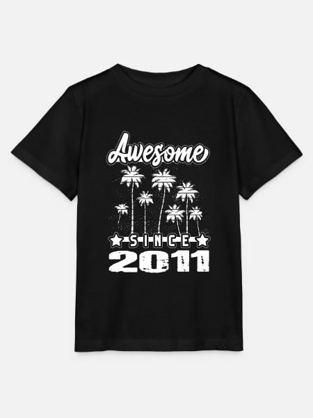 Awesome Since 2011 - Stanley/Stella Kinder T-Shirt MINI CREATOR - Schwarz