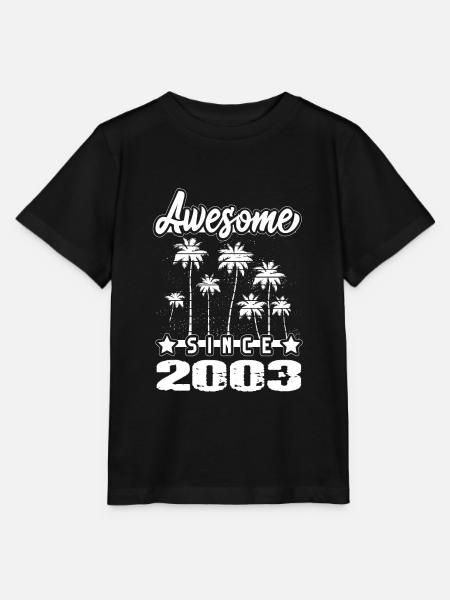 Awesome Since 2003 - Stanley/Stella Kinder T-Shirt MINI CREATOR - Schwarz