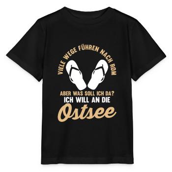Ich will an die Ostsee - Stanley/Stella Kinder T-Shirt MINI CREATOR  - Schwarz - Vorne - Mikhail (115cm)
