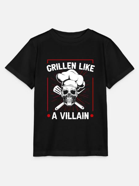 Grillen Grillmeister BBQ - Stanley/Stella Kinder T-Shirt MINI CREATOR - Schwarz