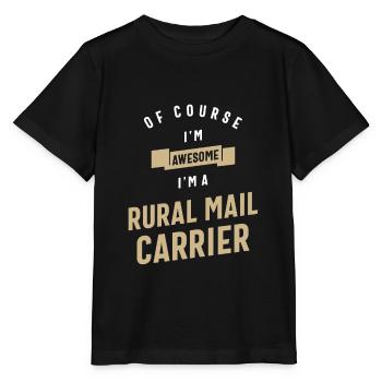 Travailleur d’anniversaire de travailleur de l’emploi de facteur rural - T-shirt bio MINI CREATOR Stanley/Stella Enfant - noir - Devant - Mikhail (115cm)