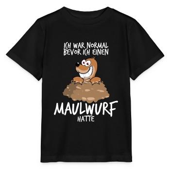 Maulwurf Mole Spruch Maulwürfe - Stanley/Stella Kinder T-Shirt MINI CREATOR  - Schwarz - Vorne - Mikhail (115cm)