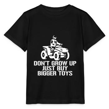 Ne grandissez pas, achetez simplement des jouets plus gros - T-shirt bio MINI CREATOR Stanley/Stella Enfant - noir - Devant - Mikhail (115cm)