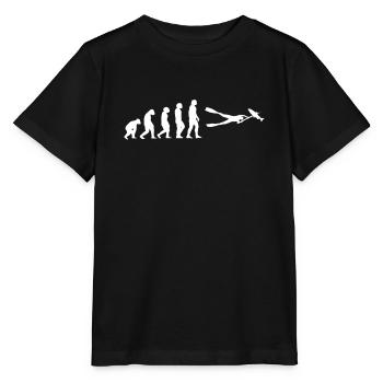 Évolution de la pêche sous-marine - T-shirt bio MINI CREATOR Stanley/Stella Enfant - noir - Devant - Mikhail (115cm)