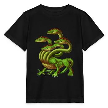 Mythologie grecque Monster Hydra - T-shirt bio MINI CREATOR Stanley/Stella Enfant - noir - Devant - Mikhail (115cm)