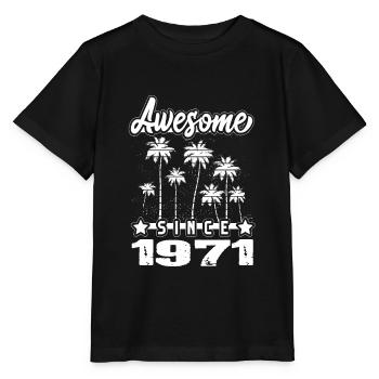 Awesome Since 1971 - Stanley/Stella Kinder T-Shirt MINI CREATOR  - Schwarz - Vorne - Mikhail (115cm)