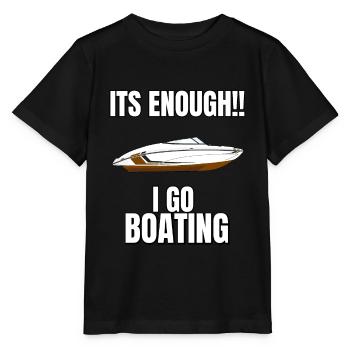 Boot Regatta . Motorboot Motoryacht . Yacht Segeln - Stanley/Stella Kinder T-Shirt MINI CREATOR  - Schwarz - Vorne - Mikhail (115cm)