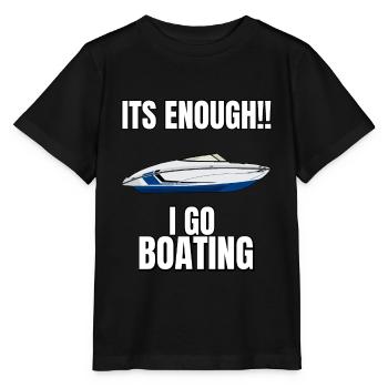 Boot Regatta . Motorboot Motoryacht . Yacht Segeln - Stanley/Stella Kinder T-Shirt MINI CREATOR  - Schwarz - Vorne - Mikhail (115cm)