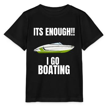 Boot Regatta . Motorboot Motoryacht . Yacht Segeln - Stanley/Stella Kinder T-Shirt MINI CREATOR  - Schwarz - Vorne - Mikhail (115cm)