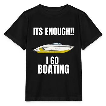 Boot Regatta . Motorboot Motoryacht . Yacht Segeln - Stanley/Stella Kinder T-Shirt MINI CREATOR  - Schwarz - Vorne - Mikhail (115cm)
