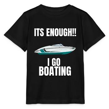 Boot Regatta . Motorboot Motoryacht . Yacht Segeln - Stanley/Stella Kinder T-Shirt MINI CREATOR  - Schwarz - Vorne - Mikhail (115cm)