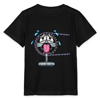 Cyclists Cycling Bicycle Sprocket Bicycle - Stanley/Stella MINI CREATOR Kids’ T-Shirt - black - Front - Mikhail (115cm)