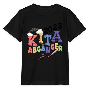 Kita Abgänger 2023 Kindergarten Geschenk - Stanley/Stella Kinder T-Shirt MINI CREATOR  - Schwarz - Vorne - Mikhail (115cm)