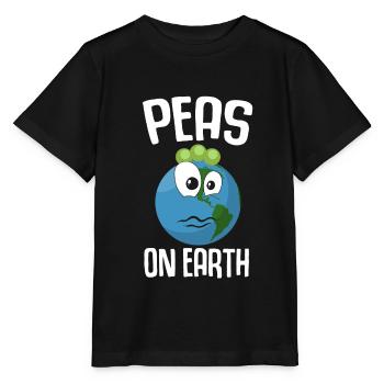 Peas On Earth - Stanley/Stella MINI CREATOR Kids’ T-Shirt - black - Front - Mikhail (115cm)