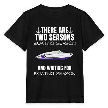 Boot Regatta . Motorboot Motoryacht . Yacht Segeln - Stanley/Stella Kinder T-Shirt MINI CREATOR  - Schwarz - Vorne - Mikhail (115cm)