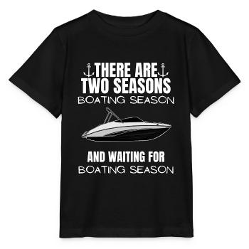 Boot Regatta . Motorboot Motoryacht . Yacht Segeln - Stanley/Stella Kinder T-Shirt MINI CREATOR  - Schwarz - Vorne - Mikhail (115cm)