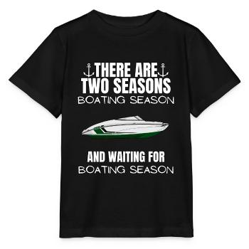 Boot Regatta . Motorboot Motoryacht . Yacht Segeln - Stanley/Stella Kinder T-Shirt MINI CREATOR  - Schwarz - Vorne - Mikhail (115cm)