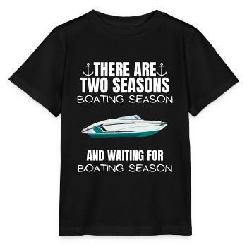 Boot Regatta . Motorboot Motoryacht . Yacht Segeln - Stanley/Stella Kinder T-Shirt MINI CREATOR  - Schwarz - Vorne - Mikhail (115cm)