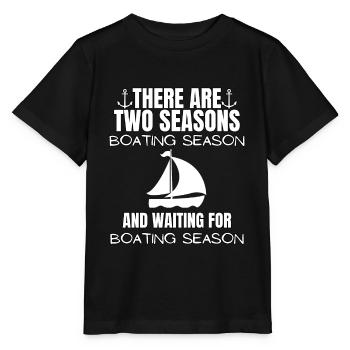 Boot Regatta . Motorboot Motoryacht . Yacht Segeln - Stanley/Stella Kinder T-Shirt MINI CREATOR  - Schwarz - Vorne - Mikhail (115cm)