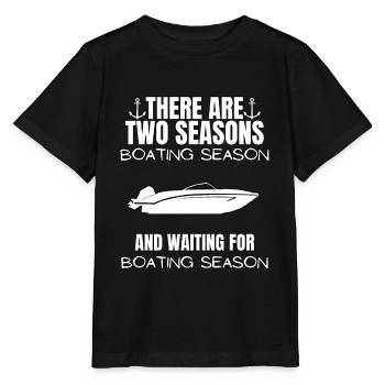 Boot Regatta . Motorboot Motoryacht . Yacht Segeln - Stanley/Stella Kinder T-Shirt MINI CREATOR  - Schwarz - Vorne - Mikhail (115cm)