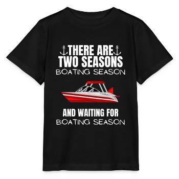 Boot Regatta . Motorboot Motoryacht . Yacht Segeln - Stanley/Stella Kinder T-Shirt MINI CREATOR  - Schwarz - Vorne - Mikhail (115cm)
