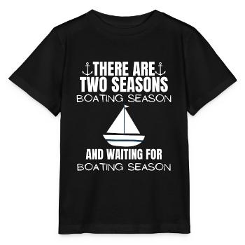 Boot Regatta . Motorboot Motoryacht . Yacht Segeln - Stanley/Stella Kinder T-Shirt MINI CREATOR  - Schwarz - Vorne - Mikhail (115cm)