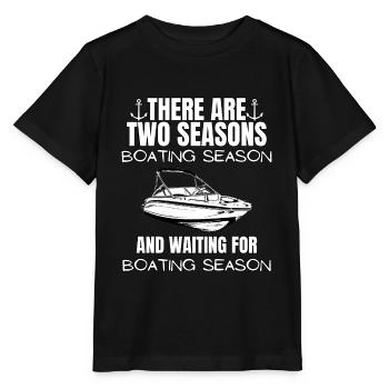 Boot Regatta . Motorboot Motoryacht . Yacht Segeln - Stanley/Stella Kinder T-Shirt MINI CREATOR  - Schwarz - Vorne - Mikhail (115cm)
