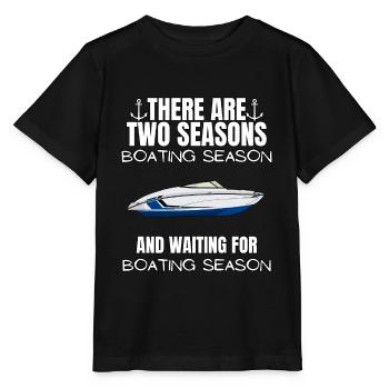 Boot Regatta . Motorboot Motoryacht . Yacht Segeln - Stanley/Stella Kinder T-Shirt MINI CREATOR  - Schwarz - Vorne - Mikhail (115cm)