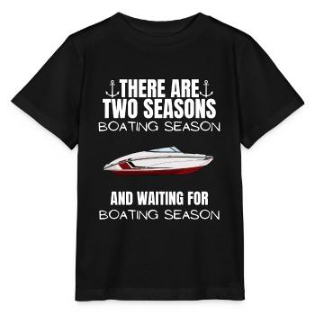 Boot Regatta . Motorboot Motoryacht . Yacht Segeln - Stanley/Stella Kinder T-Shirt MINI CREATOR  - Schwarz - Vorne - Mikhail (115cm)
