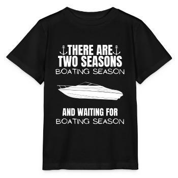 Boot Regatta . Motorboot Motoryacht . Yacht Segeln - Stanley/Stella Kinder T-Shirt MINI CREATOR  - Schwarz - Vorne - Mikhail (115cm)