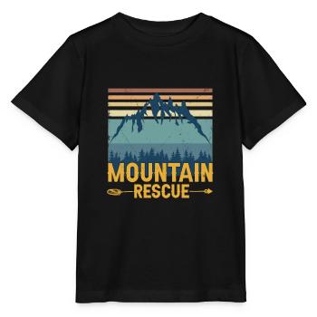 Mountain Rescue Retro Search And Rescue - Stanley/Stella MINI CREATOR Kids’ T-Shirt - black - Front - Mikhail (115cm)