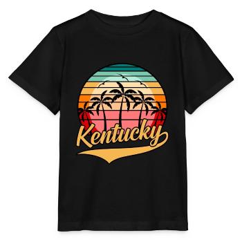 Kentucky reisen geschenk - Stanley/Stella Kinder T-Shirt MINI CREATOR  - Schwarz - Vorne - Mikhail (115cm)